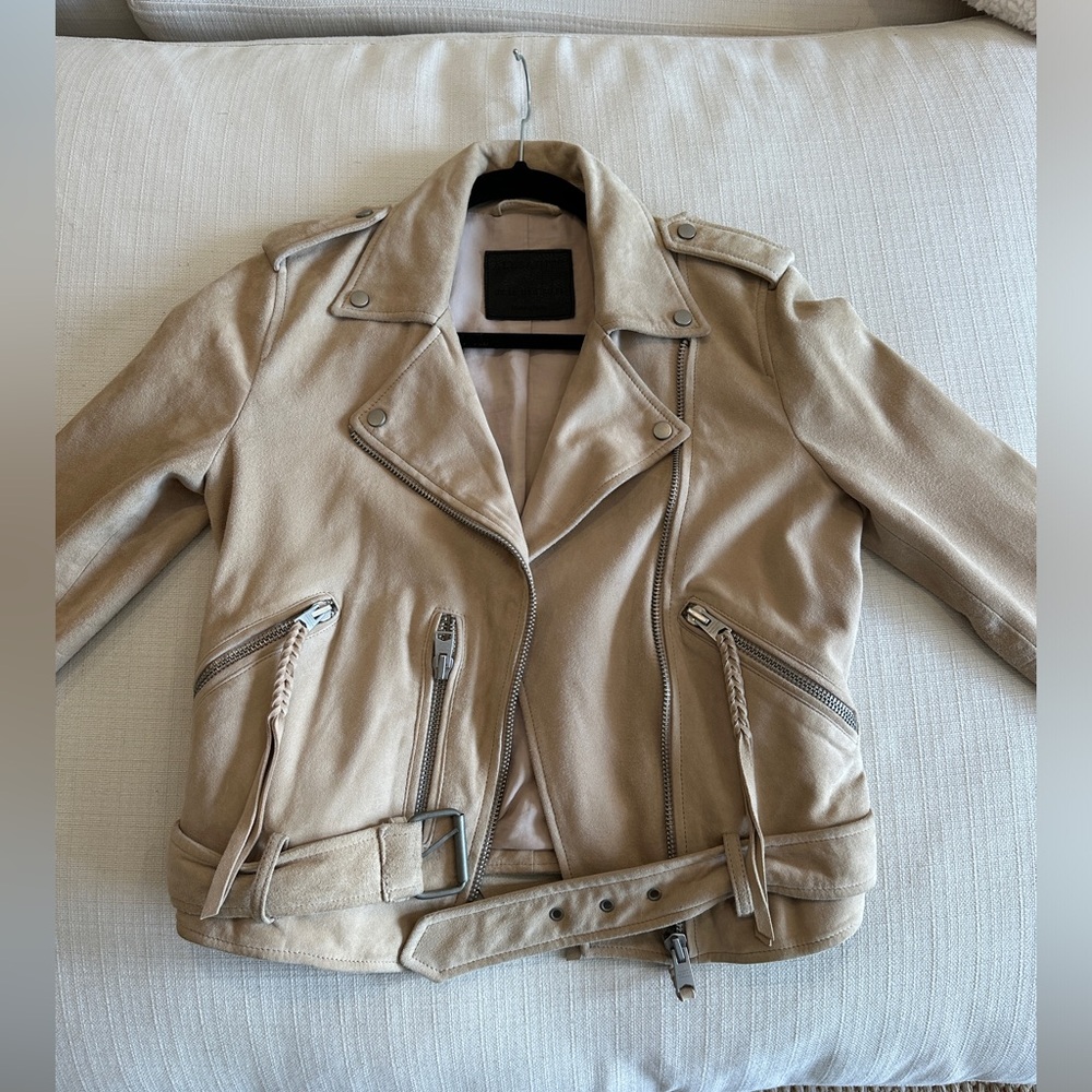 All Saints Balfern Suede Jacket (US 6)